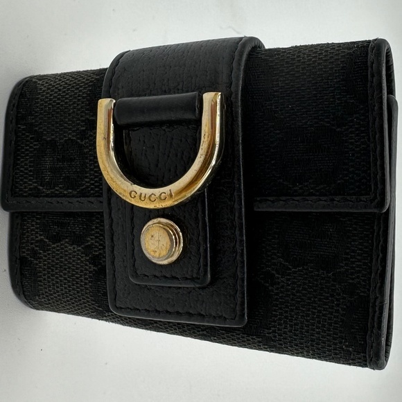Gucci GG Black Monogram Key Holder - Picture 1 of 7